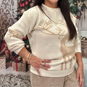 Cozy Reindeer Sweater and Pants Set